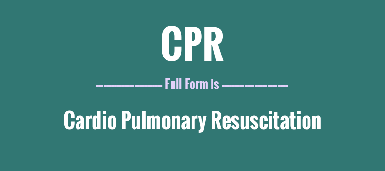 CPR Full Form